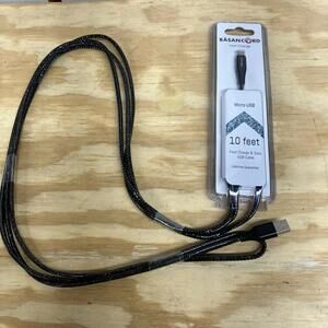 Type C Fast Charger Cable 10 FT Sync USB Cable Long Lifetime Guarantee